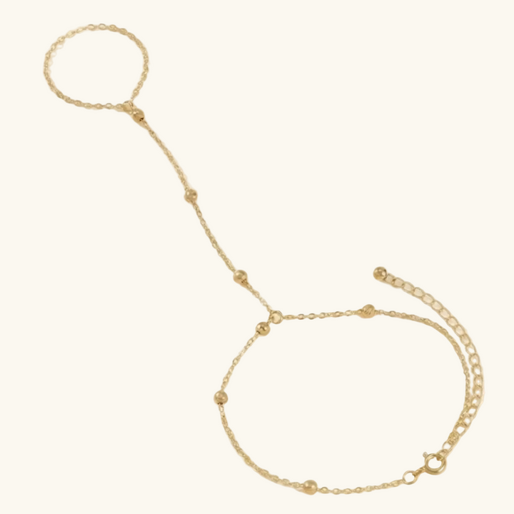 Bracelet Chaîne Main en Or Minimal