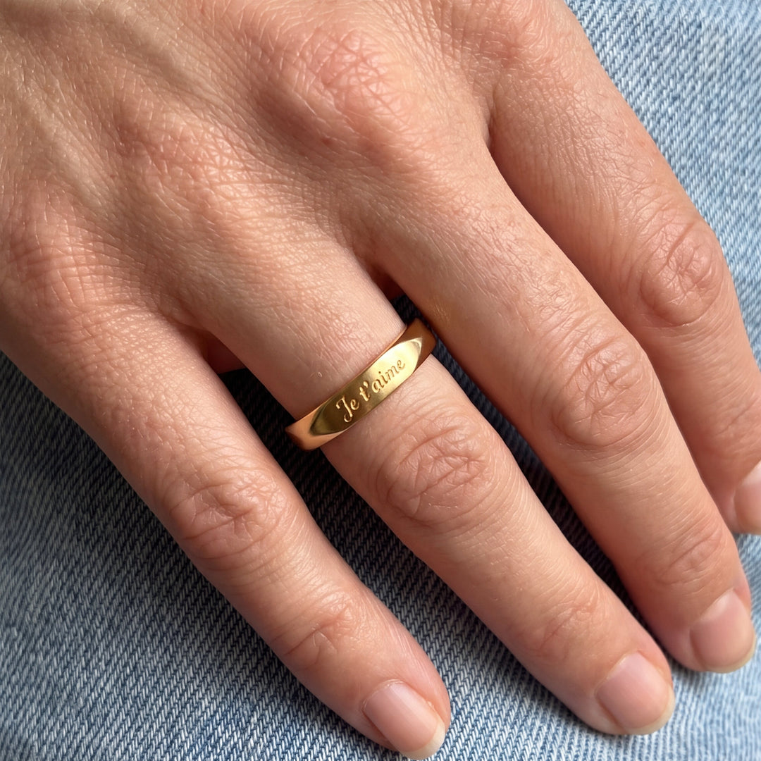 Bague Script d'Amour