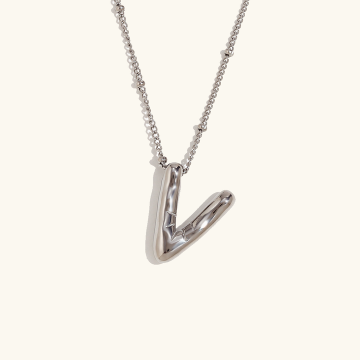 Collier Initial en Or Balloon