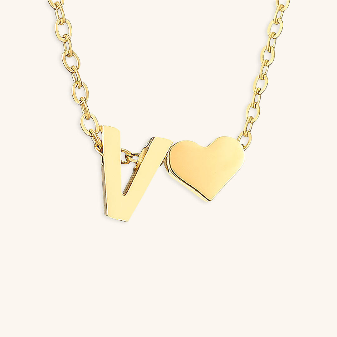 Collier en Or avec Lettre Initiale Ria