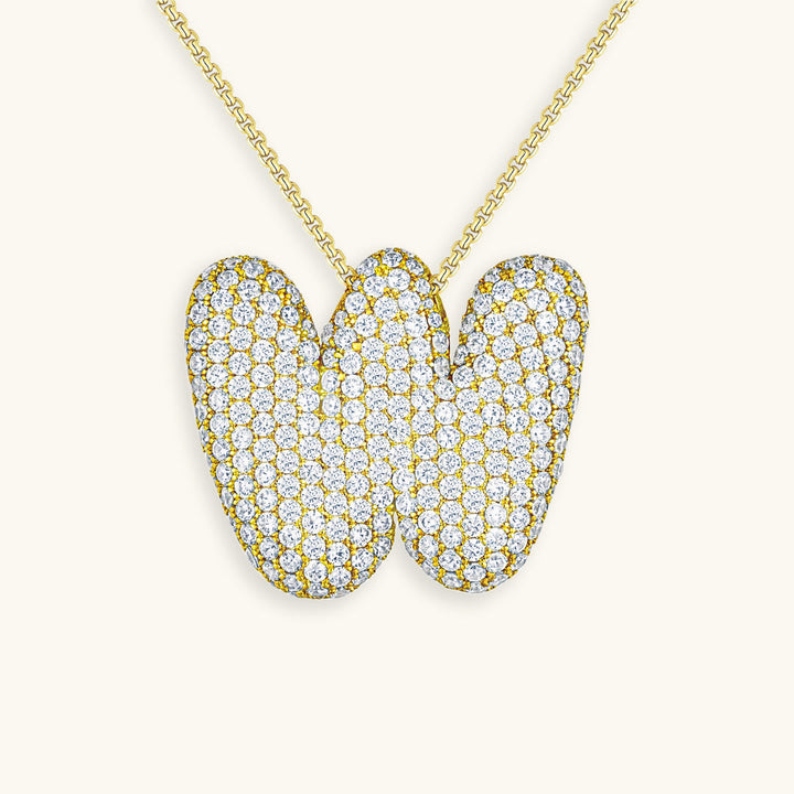 Collier en Diamant Initial Bulles
