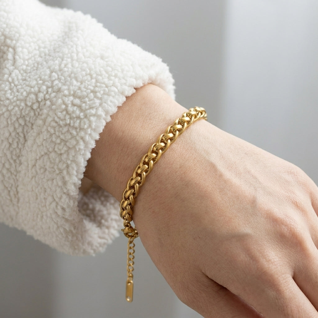 Bracelet en Chaîne Tressée