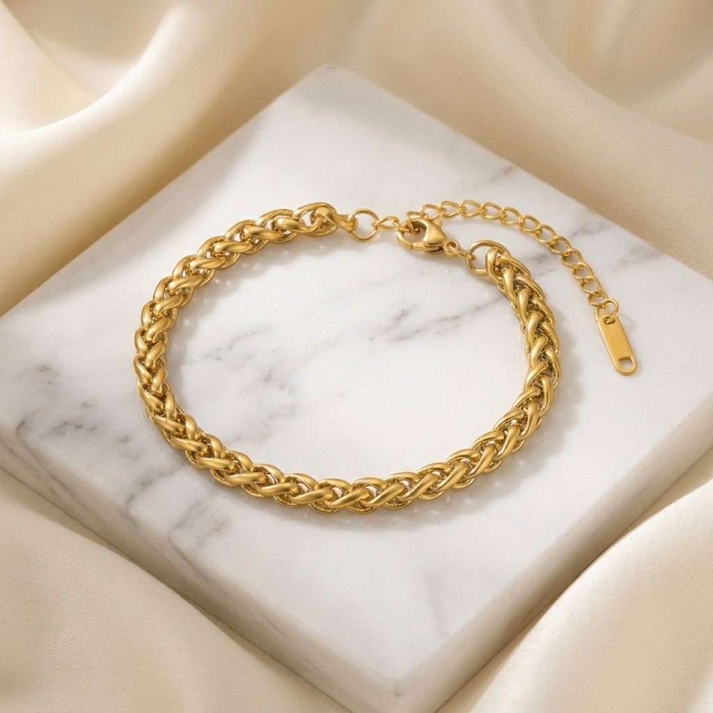Bracelet en Chaîne Tressée