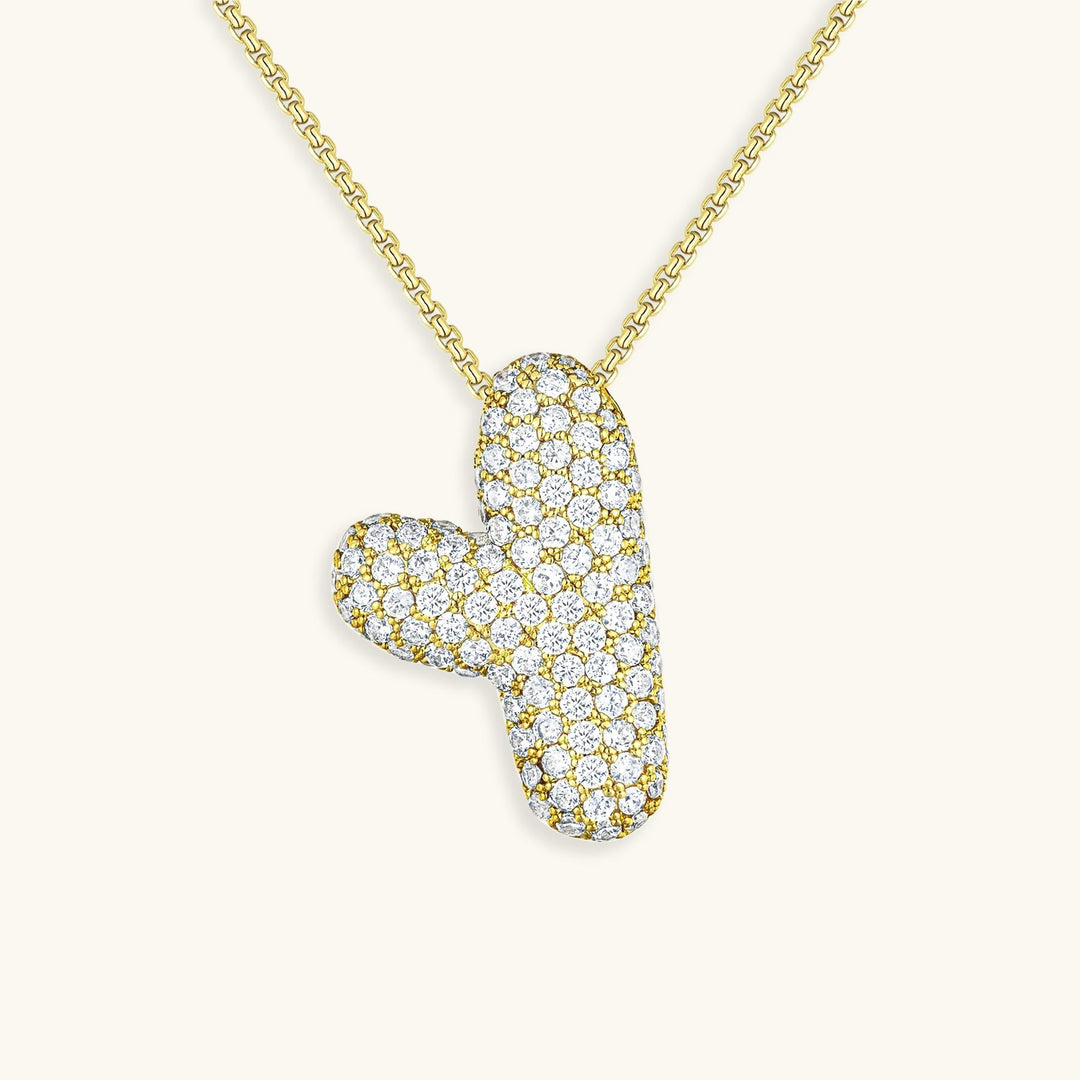 Collier en Diamant Initial Bulles