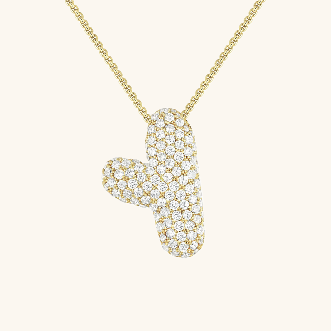 Collier en Diamant Initial Bulles