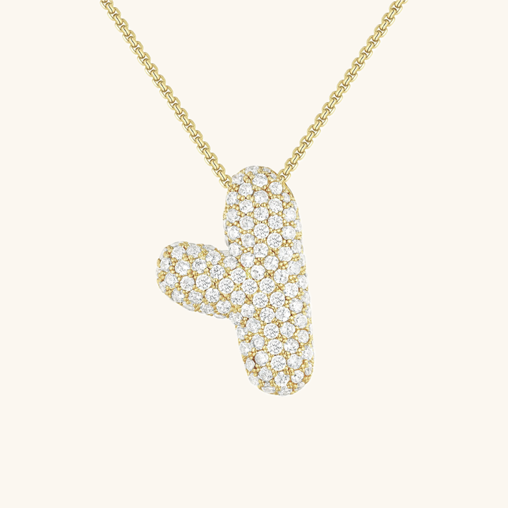 Collier en Diamant Initial Bulles
