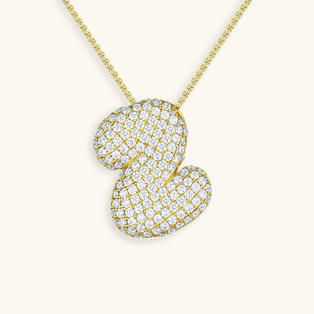 Collier en Diamant Initial Bulles