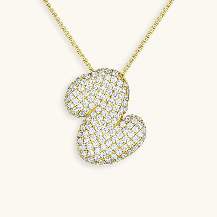 Collier en Diamant Initial Bulles