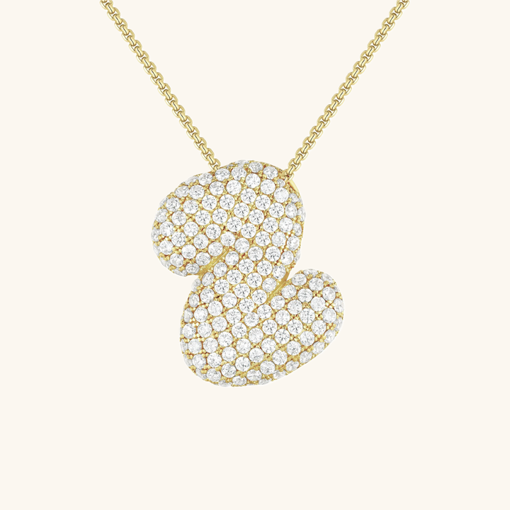 Collier en Diamant Initial Bulles