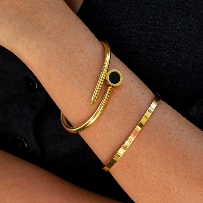 Bracelet en acier doré Amanda