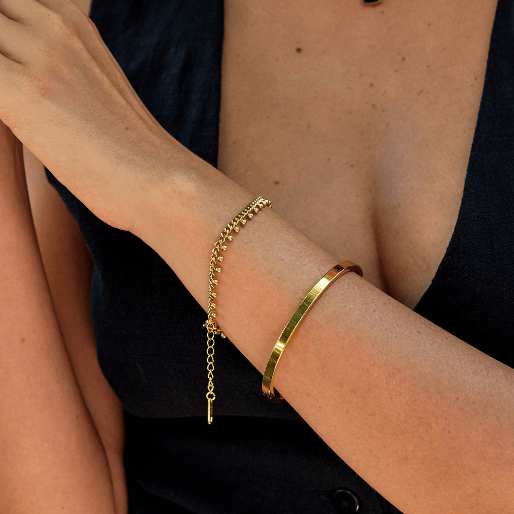 Bracelet Goutte en Chaîne Cubane Brie