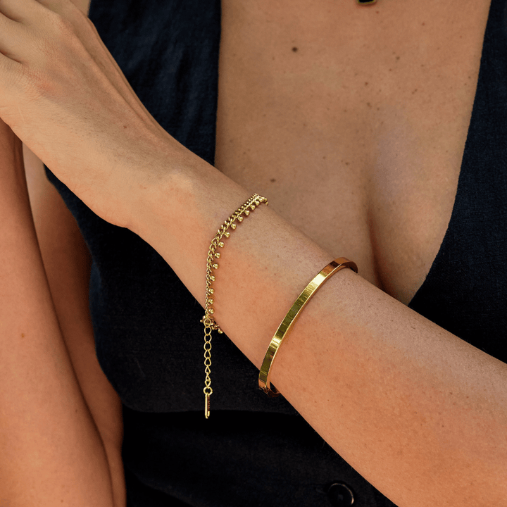 Bracelet Goutte en Chaîne Cubane Brie