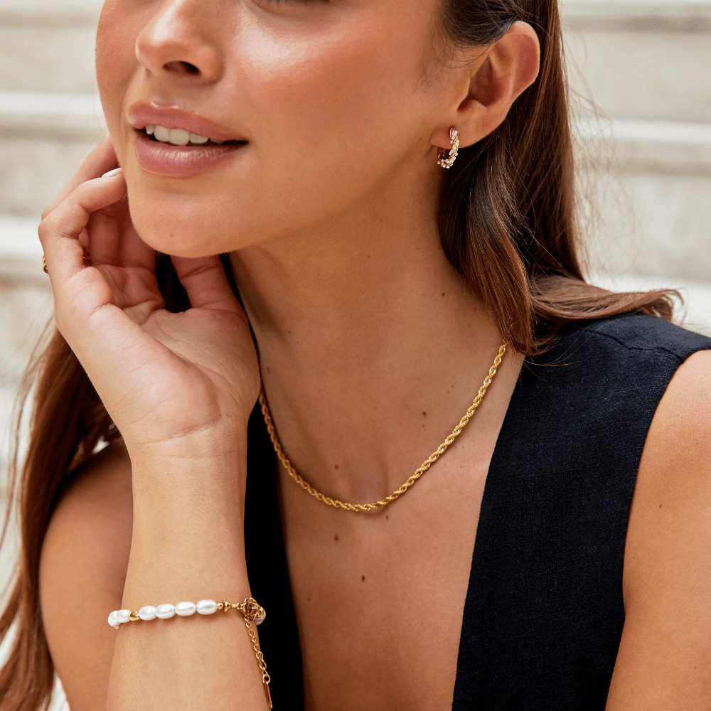 Collier Chaîne Tordue Calla Gold