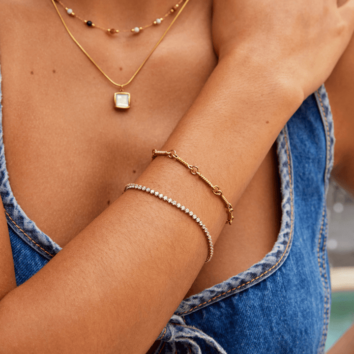 Bracelet de tennis en or Cordelia