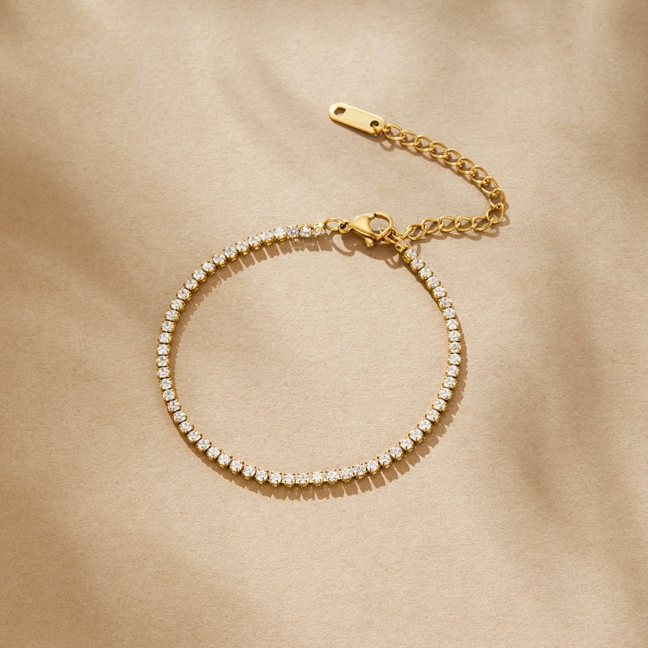 Bracelet de tennis en or Cordelia