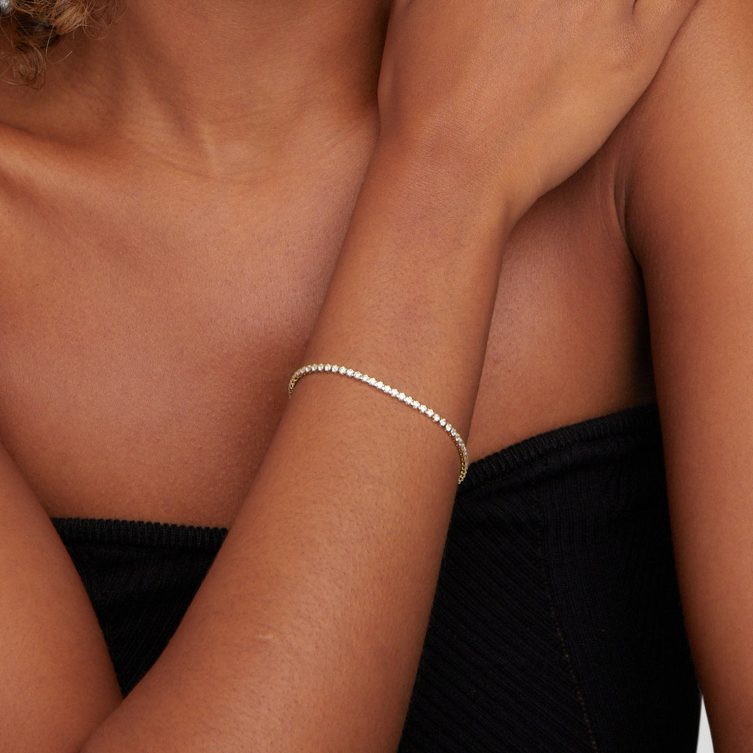 Bracelet de tennis en or Cordelia