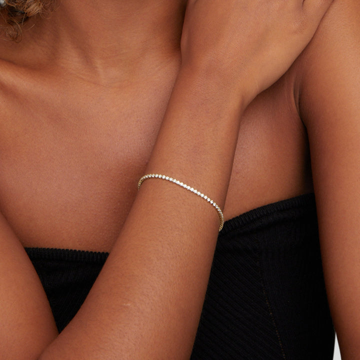 Bracelet de tennis en or Cordelia