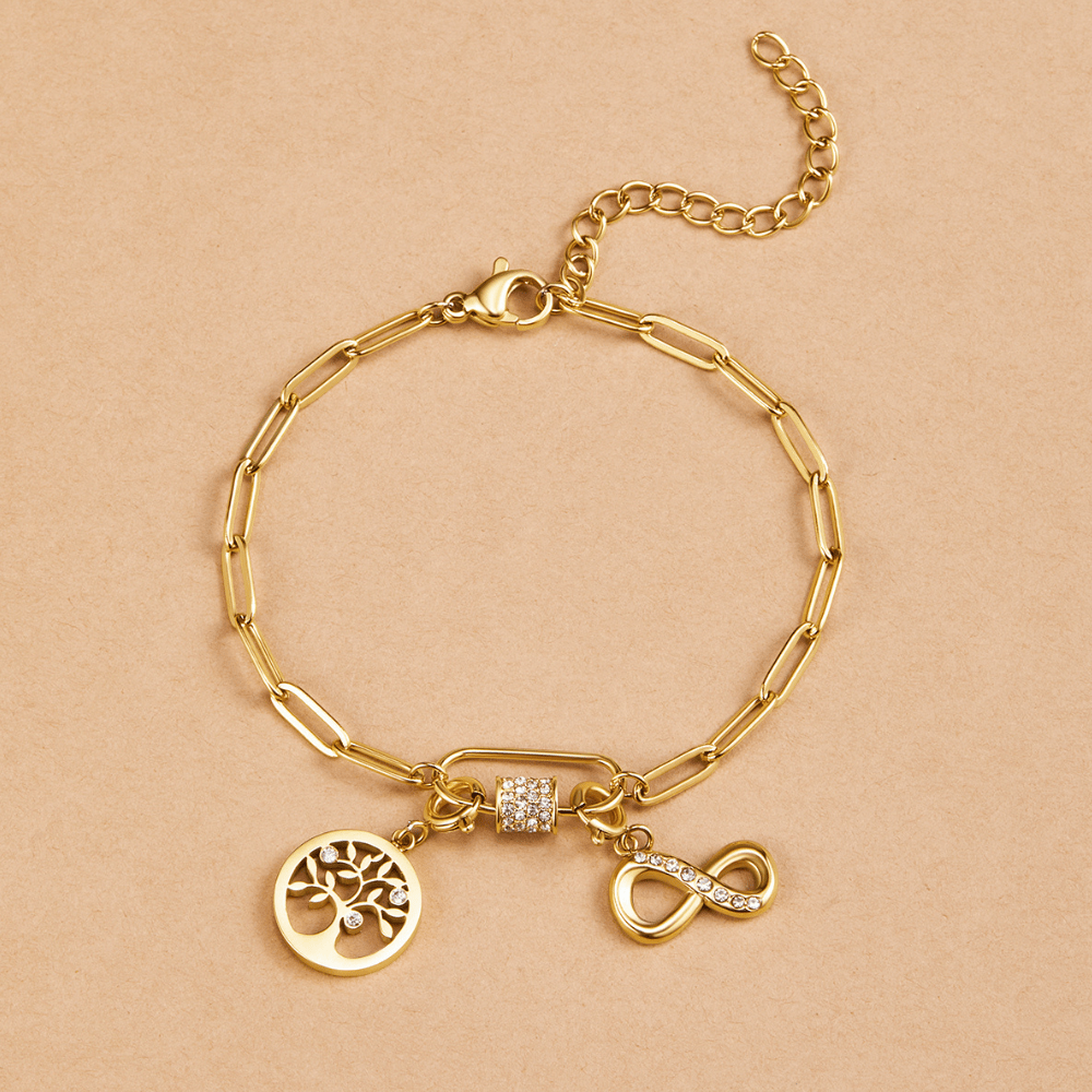 Bracelet en Charme de Trombone en Cristal