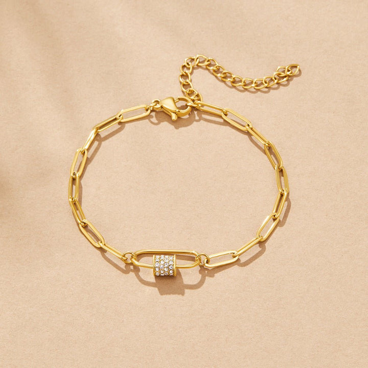 Bracelet en Charme de Trombone en Cristal