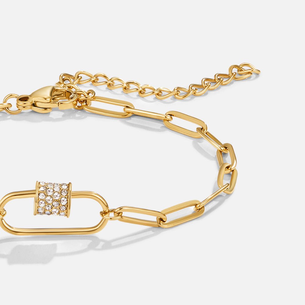 Bracelet en Charme de Trombone en Cristal