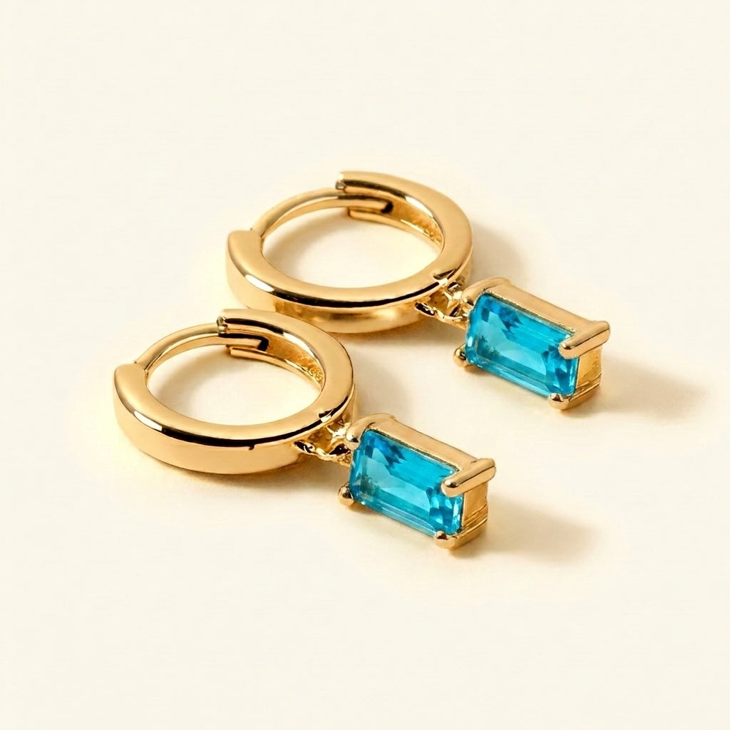Boucles d'oreilles en pierre de naissance