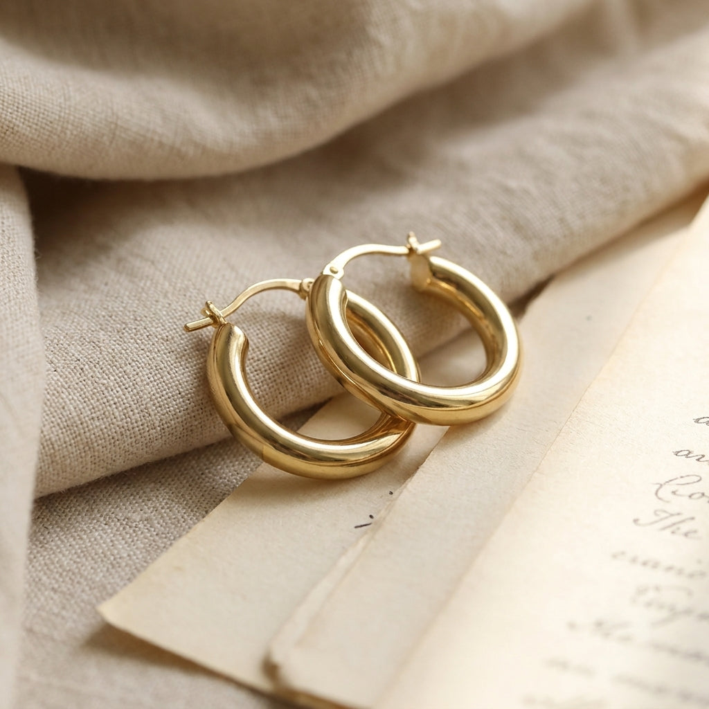 Boucles d'oreilles en or quotidien