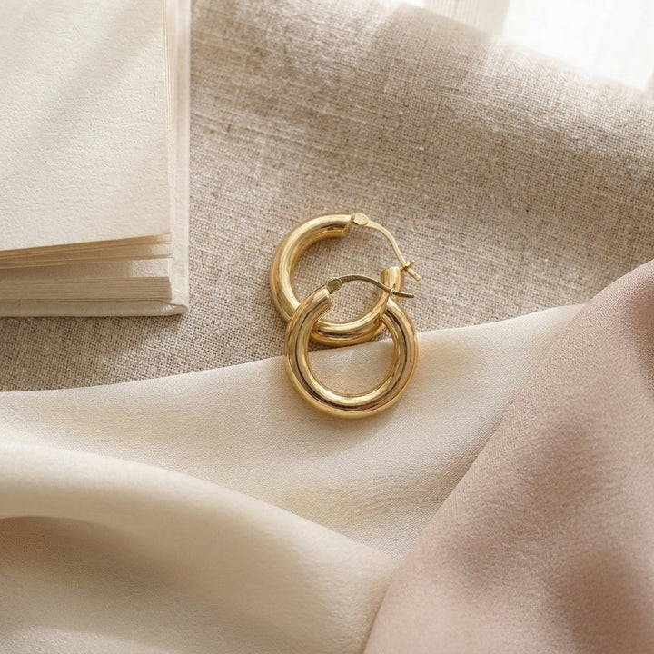 Boucles d'oreilles en or quotidien