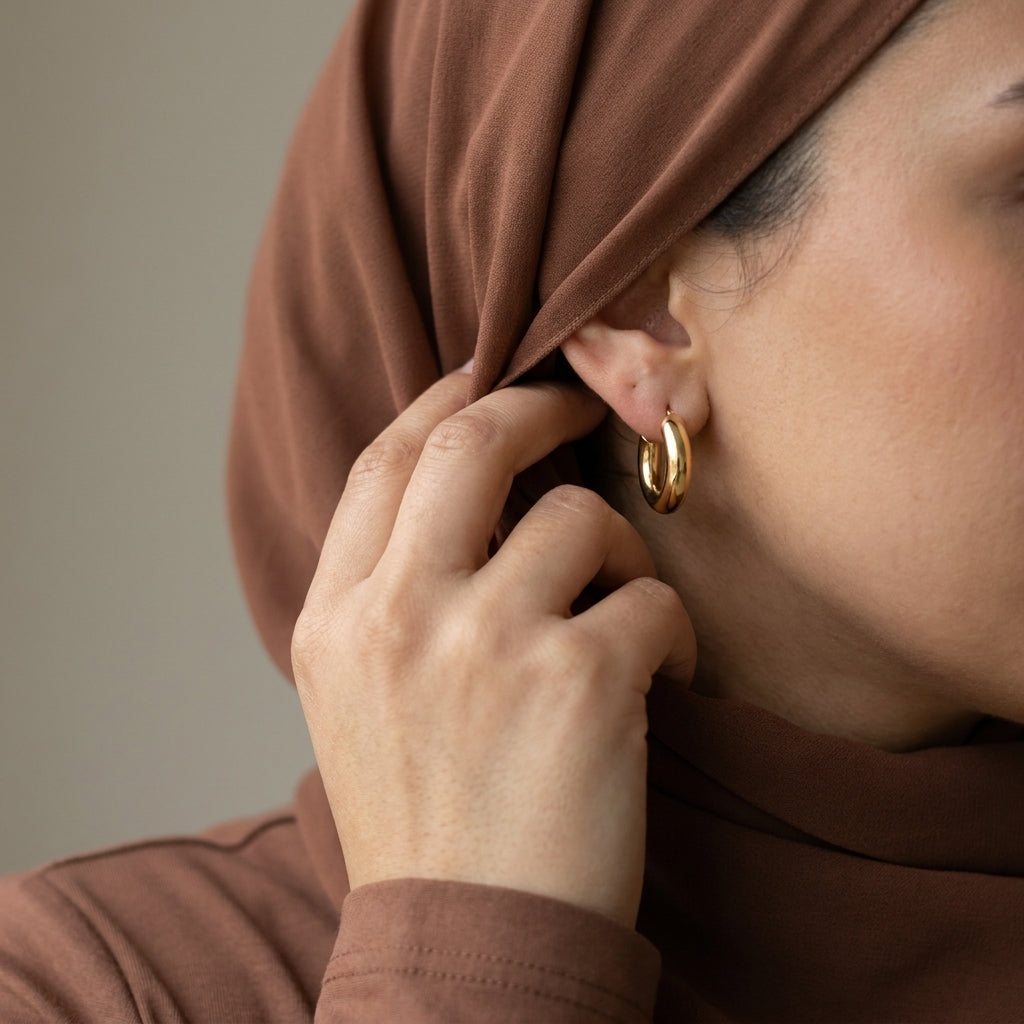 Boucles d'oreilles en or quotidien