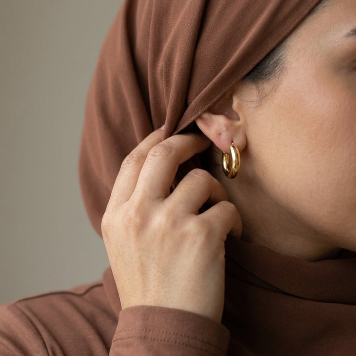Boucles d'oreilles en or quotidien