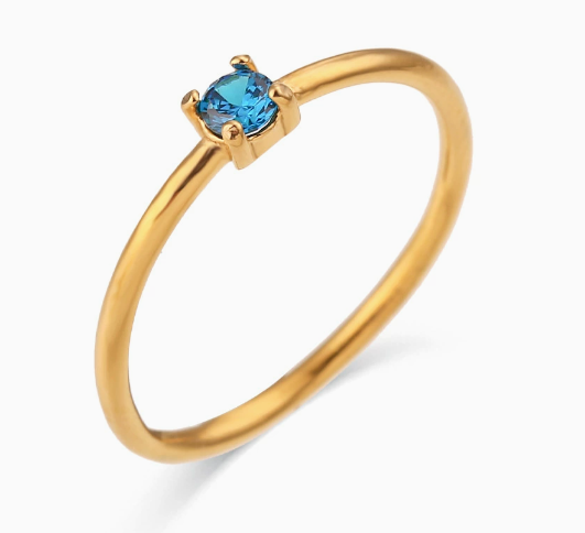Bague en Gemme de Naissance Petite