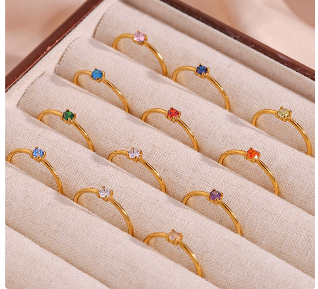 Bague en Gemme de Naissance Petite