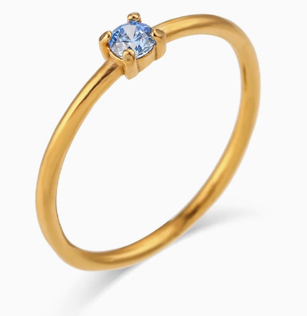 Bague en Gemme de Naissance Petite