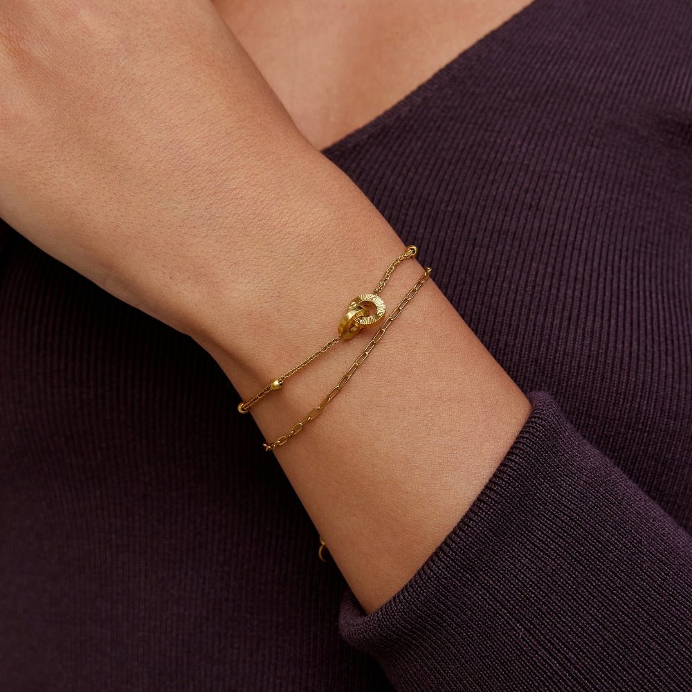 Bracelet Boucle Éternité Superposée