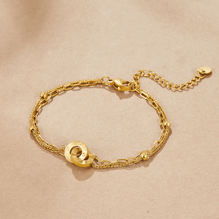 Bracelet Boucle Éternité Superposée