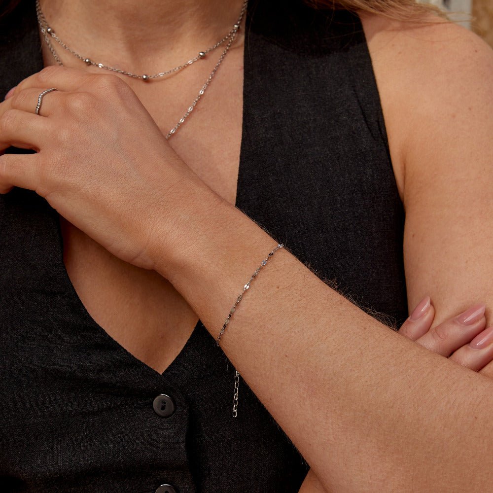 Bracelet en Chaîne Argentée Leila