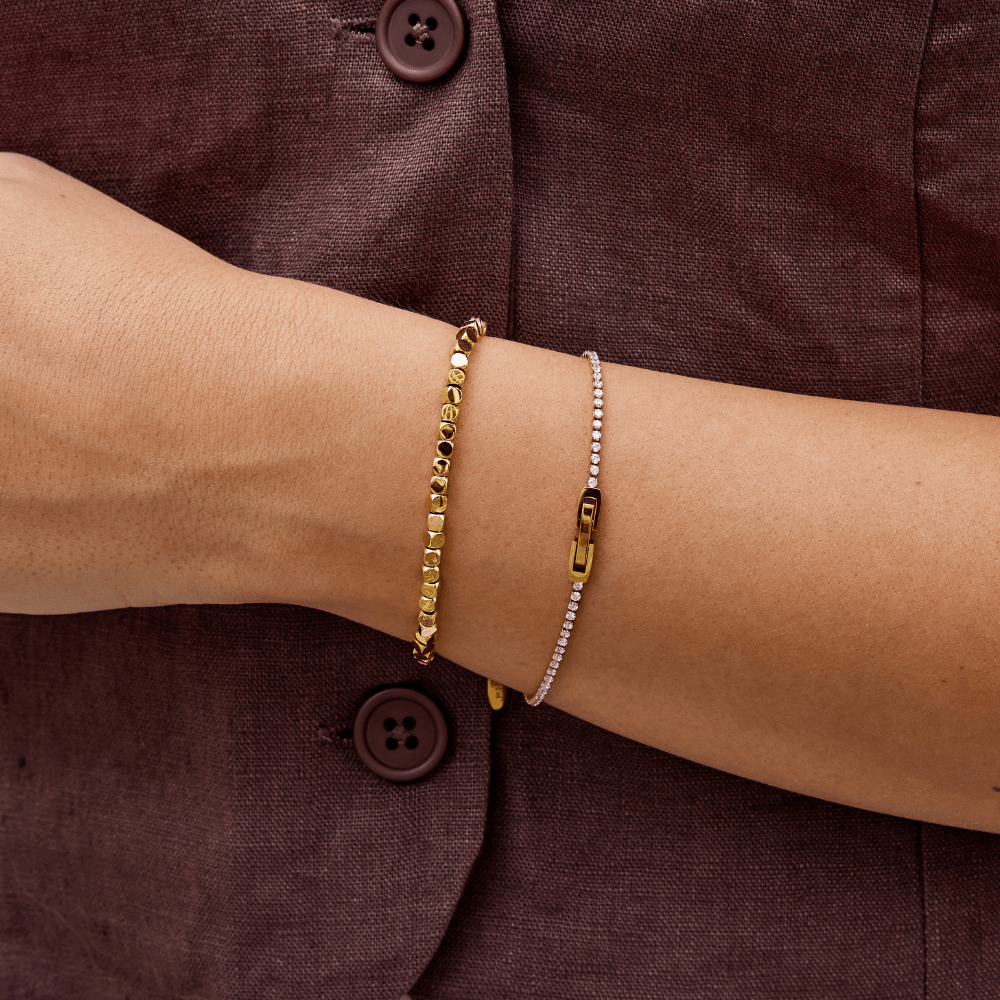 Bracelet en cube en or 18K Lexi