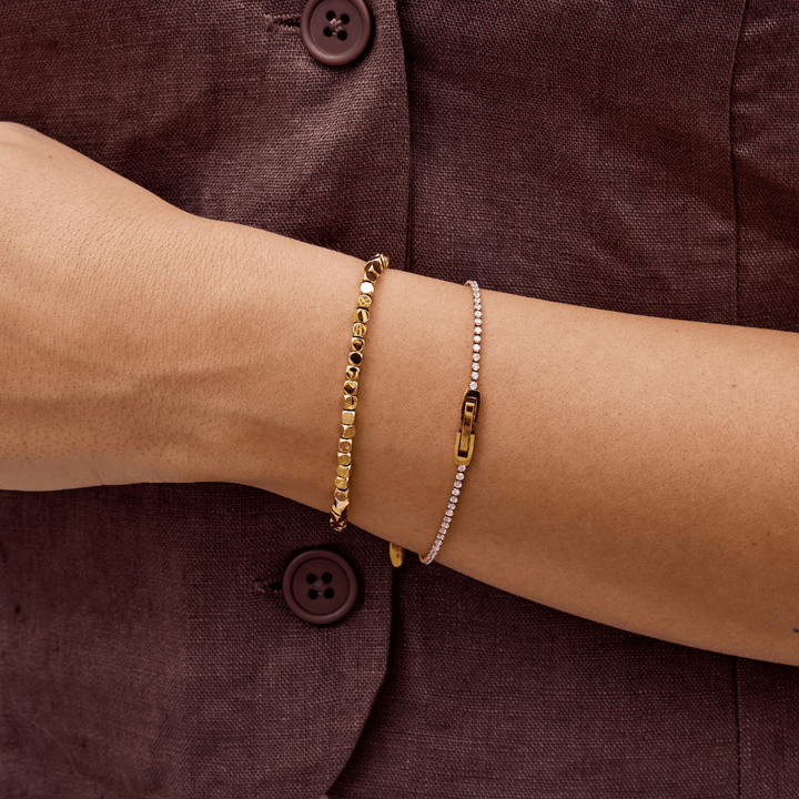 Bracelet en cube en or 18K Lexi