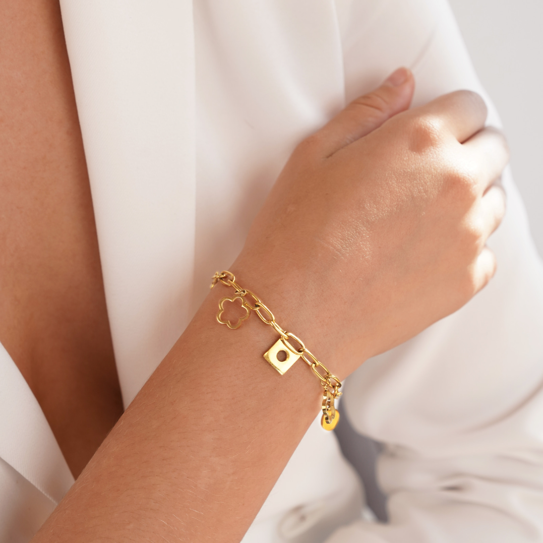 Bracelet Charme Marguerite Chanceuse