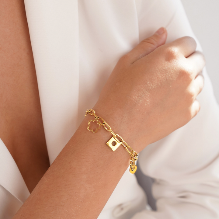 Bracelet Charme Marguerite Chanceuse