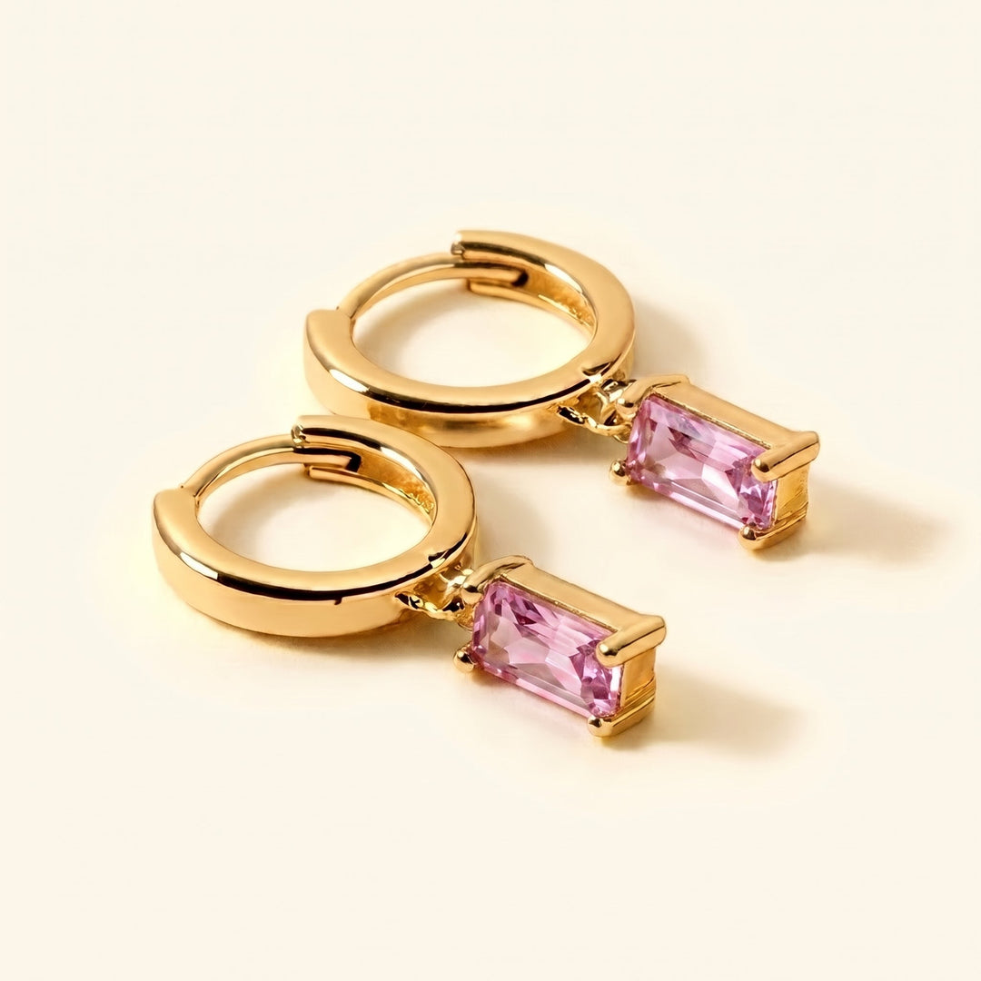 Boucles d'oreilles en pierre de naissance