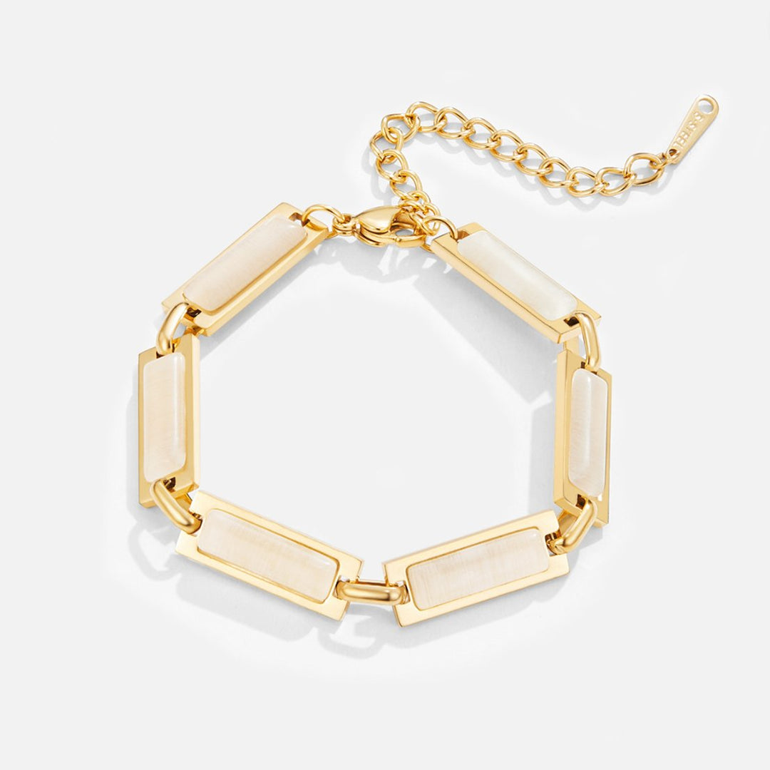 Bracelet Baguette Or Opale