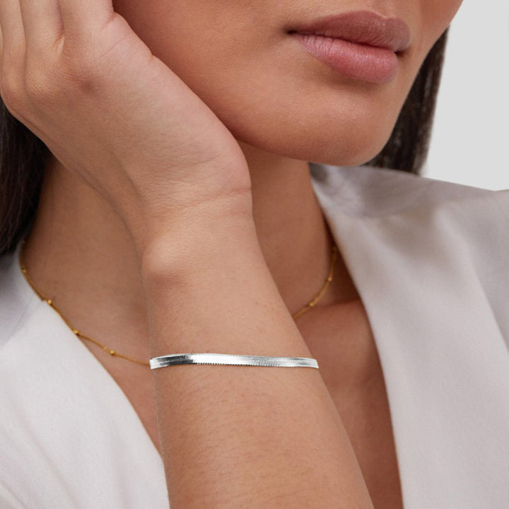 Bracelet en argent Sarya Snake Chain
