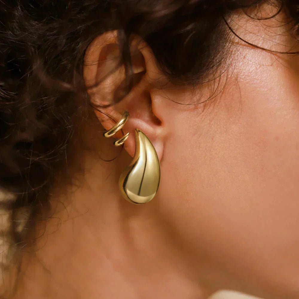 Boucles d'oreilles en or en forme de goutte Sandra