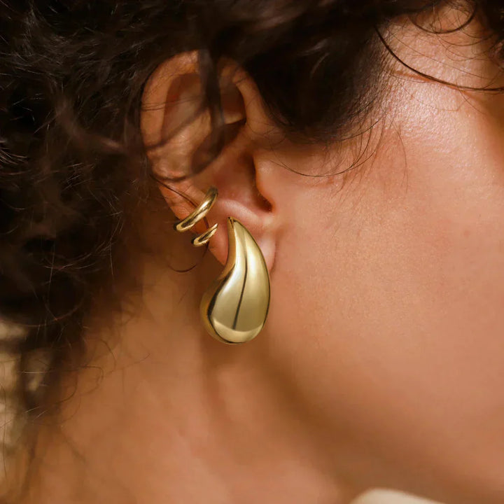 Boucles d'oreilles en or en forme de goutte Sandra