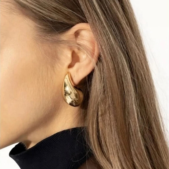 Boucles d'oreilles en or en forme de goutte Sandra