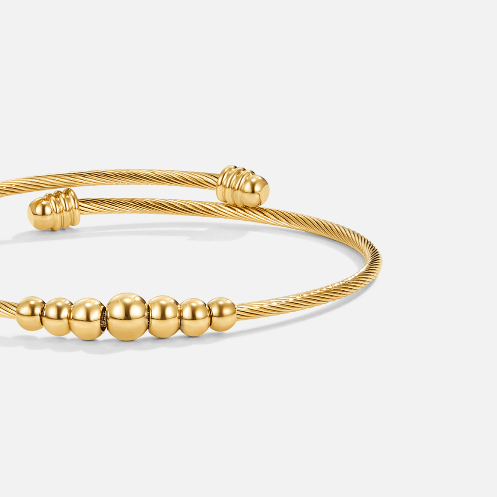 Bracelet en perles dorées Yuri